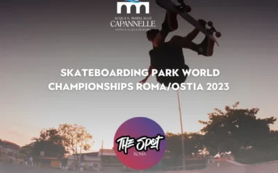 Acqua Capannelle con the spot roma per i campionati Mondiali di skateboarding