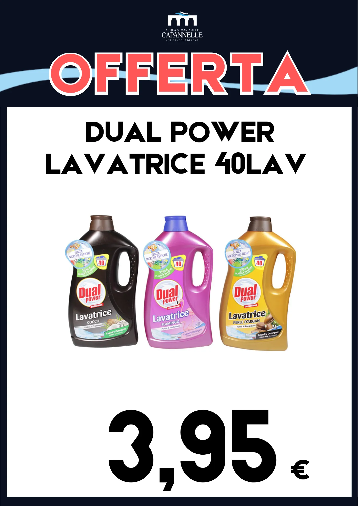Dual Power Lavatrice 40 Lavaggi